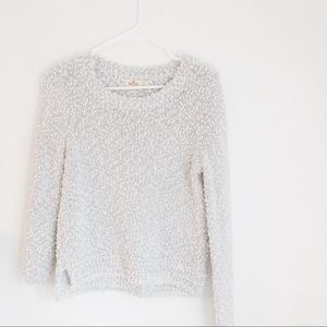 Holister blue and white sweater